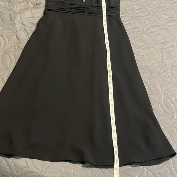 Vintage Y2K Black Halter Midi Dress Sz6 - Picture 9 of 15